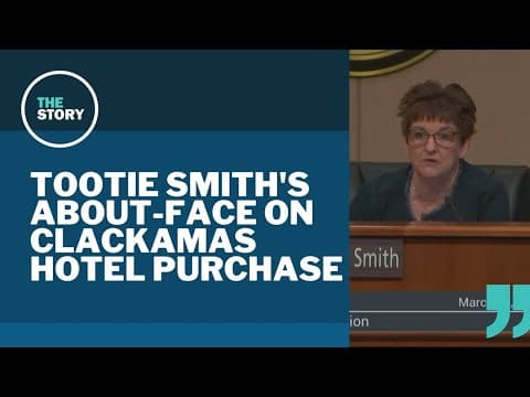 Why did Clackamas County chair Tootie Smith change her vote on transitional housing?