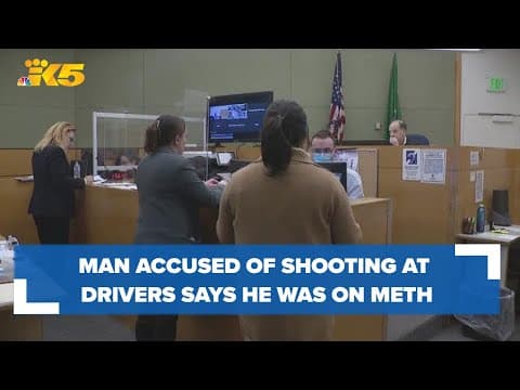 Man accused of shooting drivers at random on I-5 charged, says he was on meth
