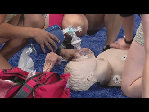 Mobile CPR clinic sets up shop at the Indiana Convention Center