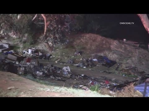 Chula Vista fire crews put out fire at large homeless encampment