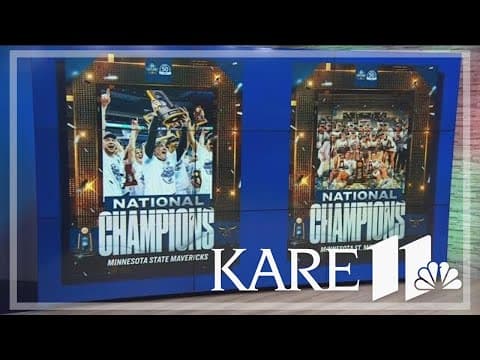 'Epicenter of college basketball' | Minnesota State Mankato celebrates dual basketball titles