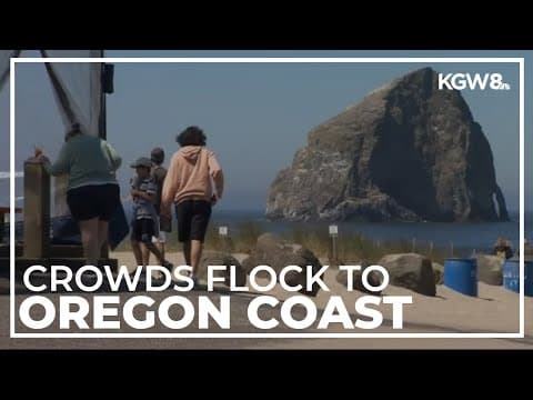 Portlanders head to Oregon Coast to escape heat wave