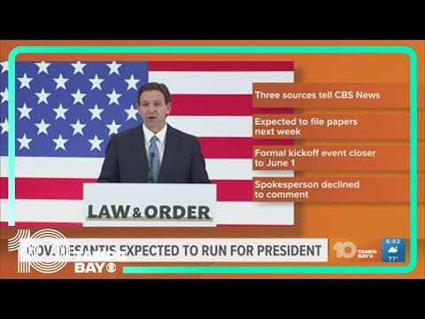 Gov. Ron DeSantis expected to run for president soon