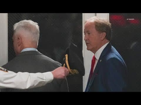 Texas AG Ken Paxton makes appearance at former President Trump's hush money trial in New York
