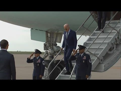 Watch Live: President Joe Biden arrives in Houston for campaign visit