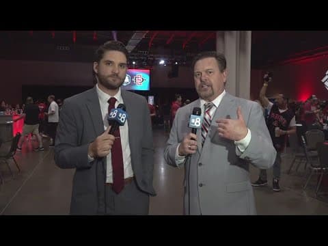 San Diego State Aztec fans fired up for NCAA title Game