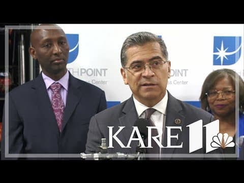 HHS Sec. Xavier Becerra visits Minneapolis