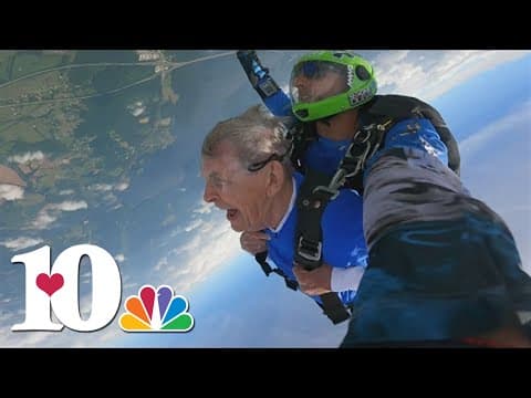 90-year-old Hamilton County man skydives to celebrate his birthday