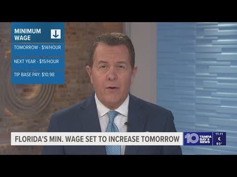 Florida's minimum wage goes up starting Tuesday