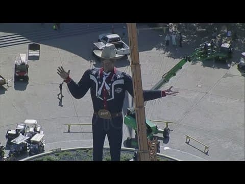 Big Tex in place ahead of State Fair of Texas