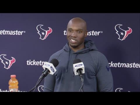 Houston Texans head coach DeMeco Ryans speaking days before season starts