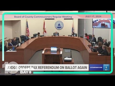 Judge orders Hillsborough County tax referendum on the ballot again