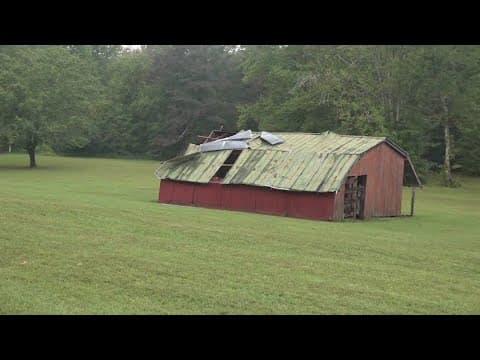 Downed trees, ripped up roofs reported after strong storms move through East Tennessee