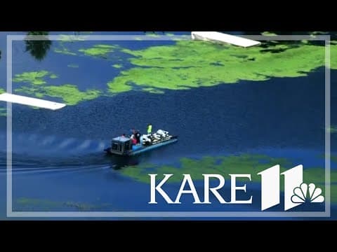 WATCH: Sky 11 flies over flooded Waterville on Sunday afternoon