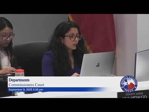 Harris County Judge Lina Hidalgo during budget talks: 'I don't want to be a part of this nonsense'