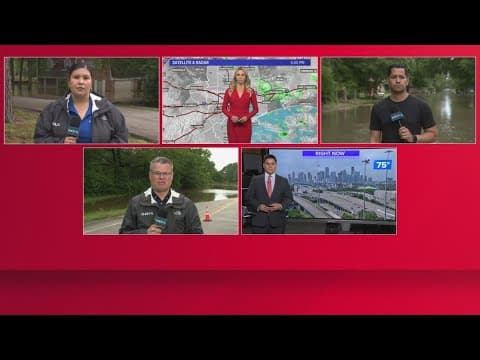 Team coverage of dangerous Houston-area flooding at 5 p.m. Friday