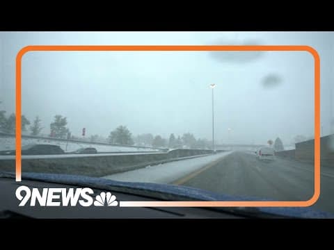 Snow falls in Colorado: Live road conditions in Denver metro area