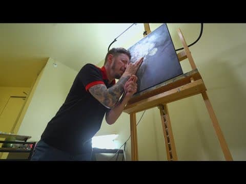 'If a blind guy can do it, maybe you can': Saint Paul artist paints with unique perspective