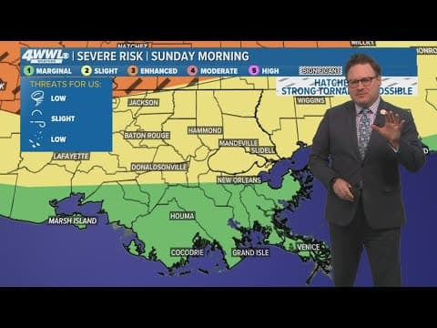 New Orleans Weather: Watching another chance for storms early Sunday