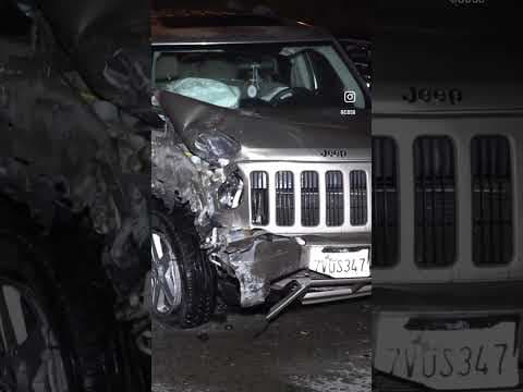 A woman was hit and killed after exiting her car following a multi-vehicle crash in National City