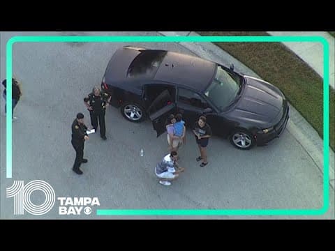Missing child's emotional reunion with family caught by chopper