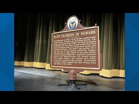 Newark honors victims of 1942 military plane crash with new memorial