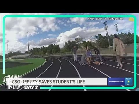 Hillsborough County deputy saves student's life after collapsing at track practice