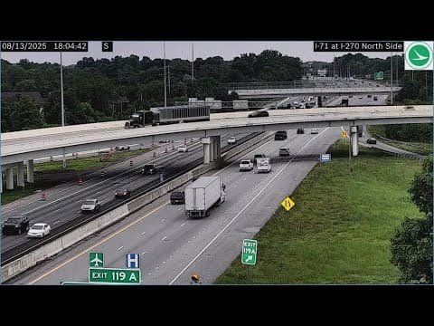 I-71 northbound ramp to I-270 westbound closed Wednesday due to ‘concrete failure’