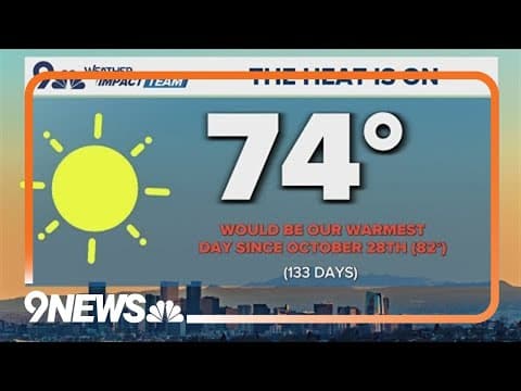 Latest forecast | Denver on track for warmest day since October