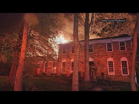 Fairfax County fire crews battled house fire in Oakton