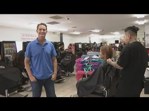 Free haircuts and school supplies offered by the Larry Himmel Neighborhood Foundation