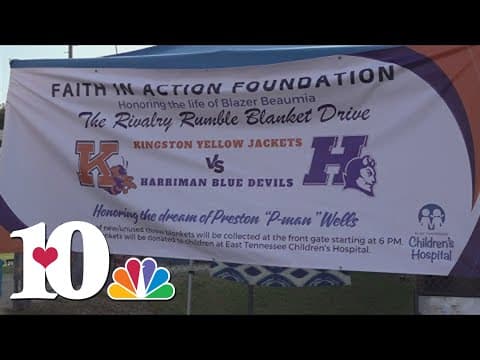 Rivalry football game becomes an opportunity for good, as nonprofit collects blanket donations
