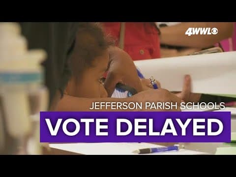 Jefferson Parish School Board delays vote on new attendance maps