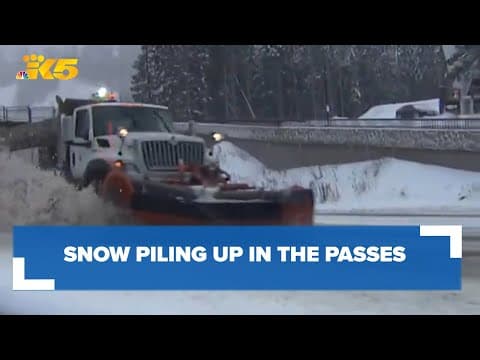Snow piling up in the passes