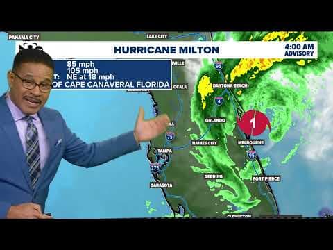 Hurricane Milton latest: Storm weakens to a Catagory 1 storm as it leaves Florida