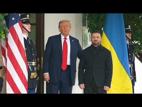 Trump greets Zelenskyy as he arrives at White House