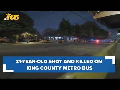21-year-old shot, killed on King County Metro bus near White Center