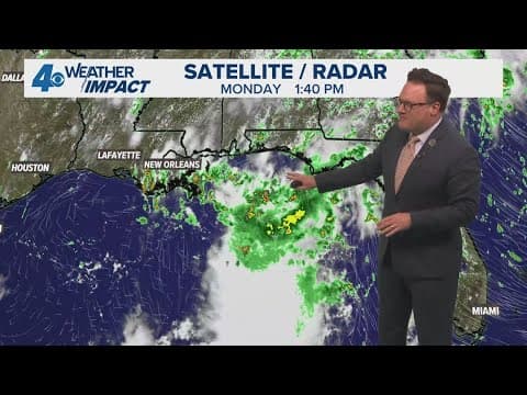 New Orleans Weather: Tropical moisture in the Gulf helps rain chances next few days.