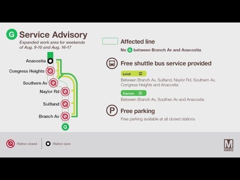 Major closures on Green Line Aug. 9-10