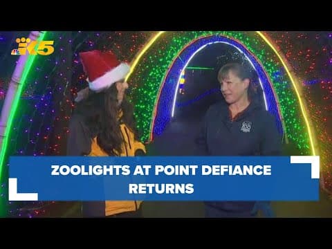 Zoolights at Point Defiance Zoo attracts families from far and wide