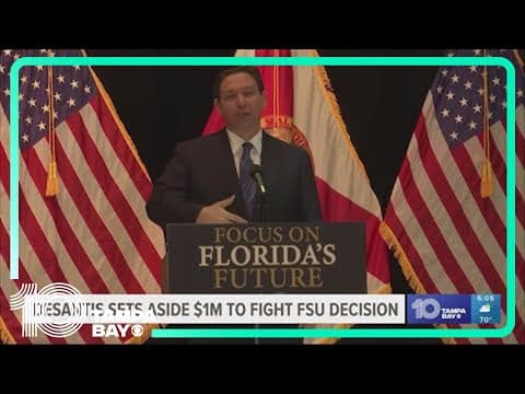 DeSantis floats legal action with $1M budget to challenge Florida State's playoff exclusion