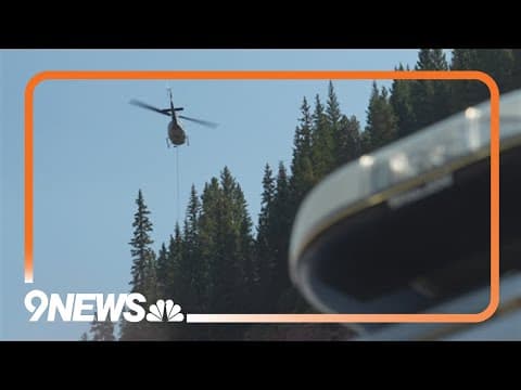 CDOT using helicopter for avalanche mitigation along Vail Pass
