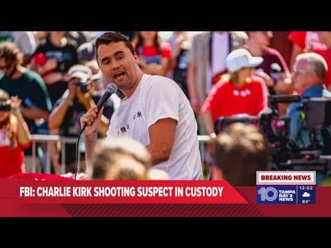 Charlie Kirk shooting suspect in custody, FBI says