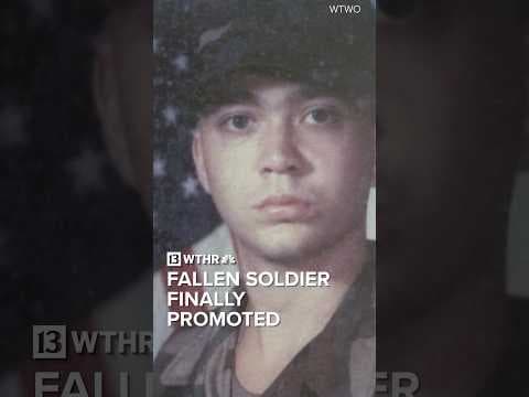 Decades after his death in Desert Storm, an Indiana soldier is getting the promotion he earned