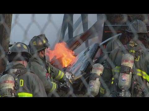 Diesel spills into south Indy creek after person intentionally set vehicles on fire