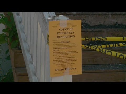 City plans to demolish home where 3 children died in fire