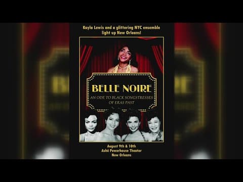 Belle Noire: Kayla Lewis Honors Jazz Icons in Theatrical Concert at Ashé Powerhouse in NOLA