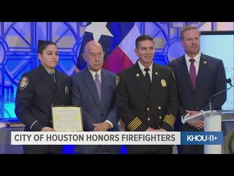 City of Houston honors HFD firefighters who helped after deadly Central Texas floods
