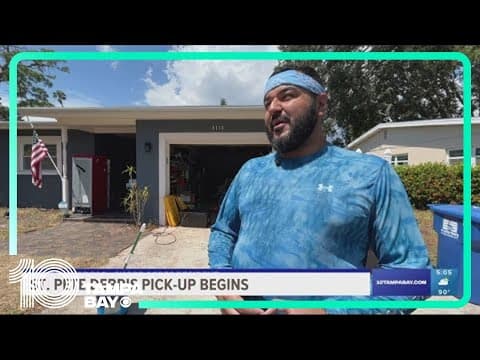 Storm debris pick-up following Hurricane Idalia begins in St. Pete