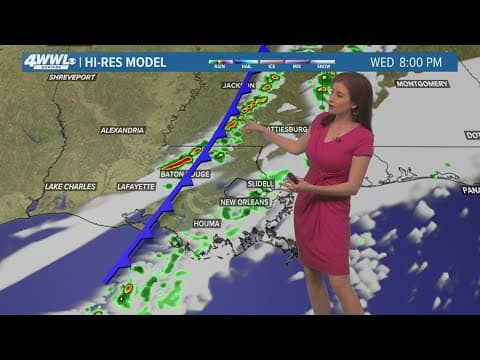 New Orleans Noon Weather: Warm Wednesday before a cool Thursday